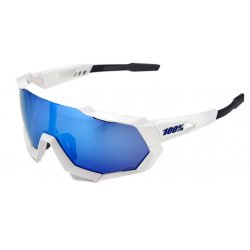 100% Speedtrap Matte white hiper blue multilayer