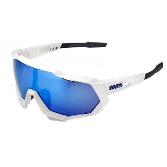 100% Speedtrap Matte white hiper blue multilayer Speedtrap